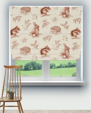 Sanderson Squirrel & Hedgehog Fabric