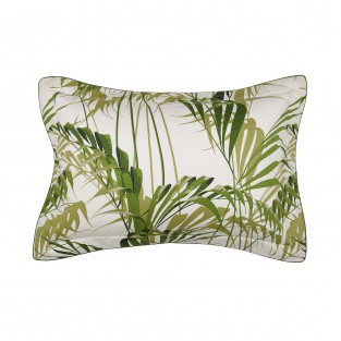 Sanderson Palm House Oxford Pillowcase in Botanical Green 