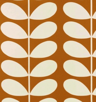 Orla Kiely Giantstem Orange Fabric