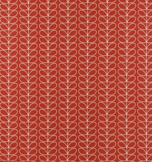 Orla Kiely Linear Stem Tomato Fabric