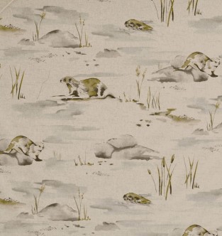 Ashley Wilde Otter Biscuit Fabric