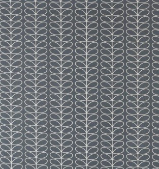 Orla Kiely Pvc Linear Stem Cool Grey Fabric